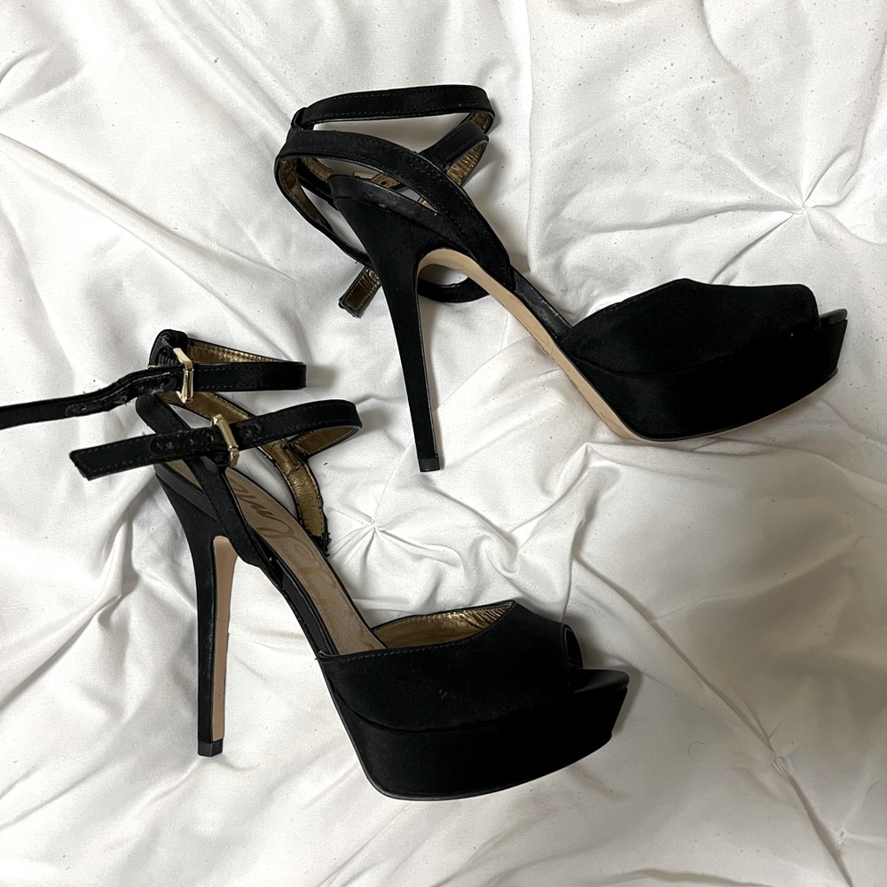 Sam Edelman “Nadine” Peep Toe Platform Heel size 8